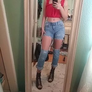 Levis distressed jeans